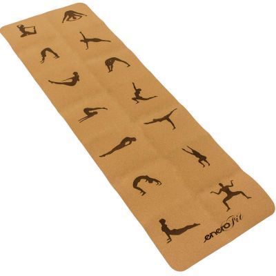 8. CORK FOLDABLE YOGA MAT 183x61x0.4CM ENERO FIT