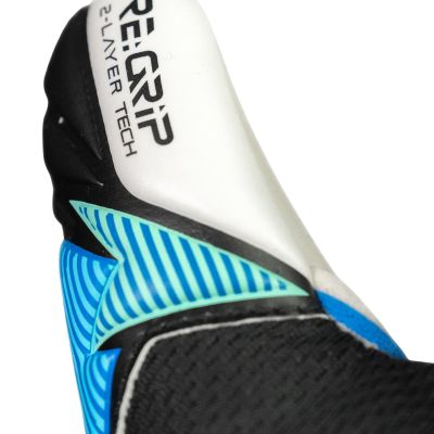 8. Reusch Attrakt RE:Grip NC Junior goalkeeper gloves black and blue 5672535 7272