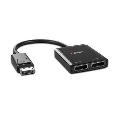 4. Lindy 38430 DisplayPort 21600 Mbit/s Hubs and Concentrators Black