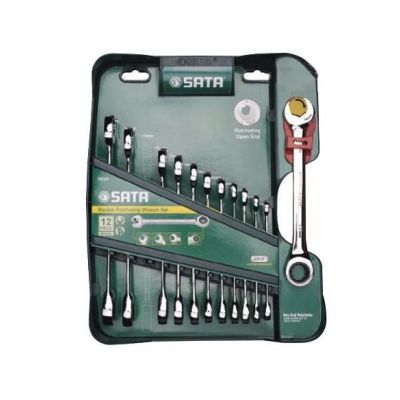SATA FLAT WRENCH 12 pcs. WITH DOUBLE RATING.