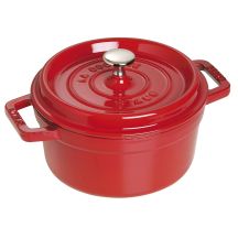 Staub Round Cast Iron Cocotte – Cherry, 2.2 l