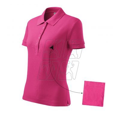 Malfini Cotton polo shirt in purple red