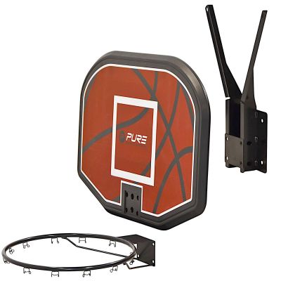 10. BASKETBALL BACKBOARD 110x73x3CM RIM 45CM PURE 2 IMPROVE