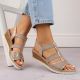 16. Comfortable wedge sandals Remonte W RKR667, pink gold
