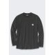Carhartt Midweight L/S Pocket T-Shirt - Black Size: L