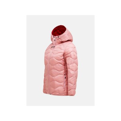 3. Women's down jacket PEAK PERFORMANCE W Helium Down Hood Jacket pink