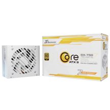 ATX case with a 750W White Core GX 750 power supply by Seasonic