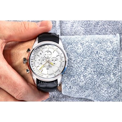 5. Giewont Chronograph Sapphire Silver Men's Watch GW7650-A1