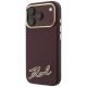 2. Karl Lagerfeld Grained with Resin Signature Logo MagSafe case for iPhone 18 Pro Max / 17 Pro Max - burgundy