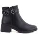 2. Women's leather ankle boots with insulated sole, black Sergio Leone BT-25-S