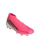 2. Adidas F50 Hyperfast League Mid FG football boots pink KJ6714