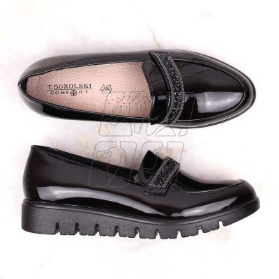 10. Comfortable patent slip-on shoes T.Sokolski W SCA62, black