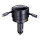 5. Baseus Enjoyment Max 90W Car Charger 2x USB-C + USB-C and Lightning Cable - Black