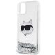 3. Karl Lagerfeld KLHCN61LNCHCS iPhone 11/ XR silver/silver hardcase Glitter Choupette Head