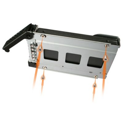 7. IcyDock Mounting Plate 4x6.3cm SATAI-III/SAS to 1x5.25" HDD/SSD