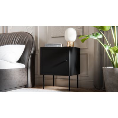 3. PALAZZO BIS 2-piece bedside table 45x39xH59 black matt