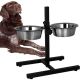 17. DOG AND CAT BOWL STAINLESS STEEL ON STAND 1.8L 2 PCS