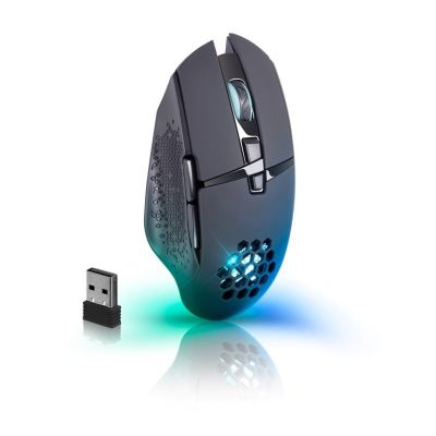 4. Defender Mouse GM-514 Glory Optical RF RGB 3200DPI 7P Black 52514