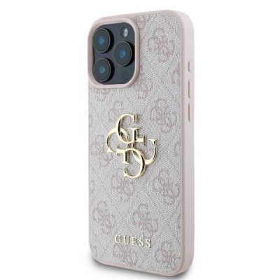 2. Guess 4G Big Logo Case for iPhone 16 Pro - Pink