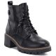 Women’s black leather block-heel ankle boots M.Daszyński OL77-3