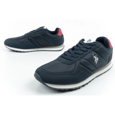 8. US Polo Assn sports shoes sneakers men's fashionable comfortable navy blue