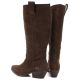 5. Women's leather cowboy boots chocolate Big Star UU274521