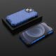 13. Honeycomb Case armor cover with TPU Bumper for iPhone 13 mini blue