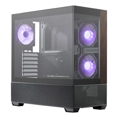 Cooler Master Elite 690 Wood Midi Tower Black