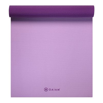 12. Gaiam Plum Jam Double-Sided Yoga Mat 6 mm 60526