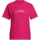 adidas Cursive Wordmark Graphic Fuchsia Women's T-Shirt KT2611