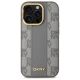 3. DKNY Leather Checkered Mono Pattern MagSafe iPhone 14 Pro Case - Beige