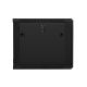 7. Lanberg WF01-6609-10B single-section cabinet (9U; 500mm / 600mm / 600mm; wall-mounted; Glass; 19''; black)