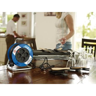 4. Brennenstuhl 1079180004 15 m power strip 4 x network sockets Outdoor Black, Blue
