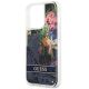 6. Guess GUHCP13LLFLSB iPhone 13 Pro / 13 6.1" blue/blue hardcase Flower Liquid Glitter