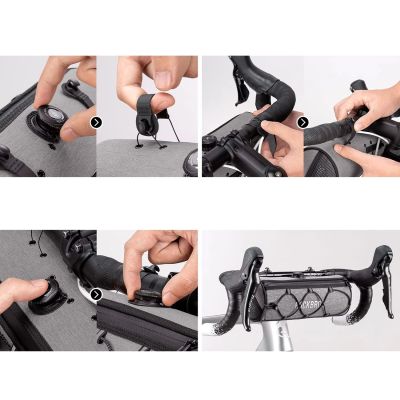 10. Rockbros TL002 ROAD TO SKY 1.5L Handlebar Bag Waterproof – Gray