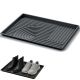 SMALL DRAINER SHOE RACK TASSY DRY PAD BLACK PROSPERPLAST