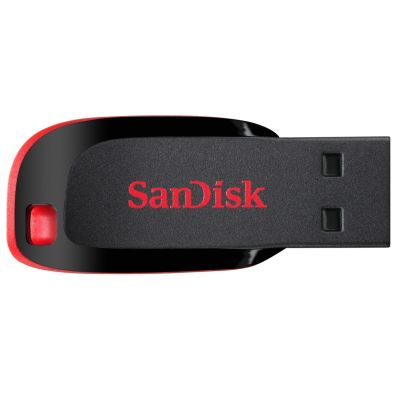 6. SanDisk Cruzer Blade SDCZ50-064G-B35 pendrive (64GB; USB 2.0; black)