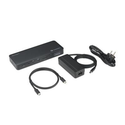 18. Kensington SD5920T EQ - Docking station - for laptop - USB4 / Thunderbolt 4 - 2 x HDMI, 3 x DP, 2 x Thunderbolt 4 - 1GbE, 2.5GbE - 149.1 Watt - Europe