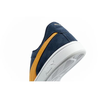 7. Puma men's sports shoes sneakers Smash 3.0 leather classic fashionable navy blue