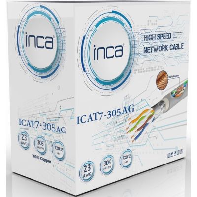 3. INCA ICAT7-305AG S/FTP1 Ethernet Cable 23 AWG CAT7 305M Cable