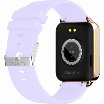 11. Smartwatch Gravity Rose Gold Purple 2 Straps GT17-3