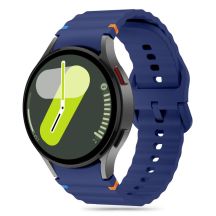 Tech-Protect Silicone Sport Strap for Samsung Galaxy Watch 4 / 5 / 5 Pro / 6 / 7 / FE - Blue