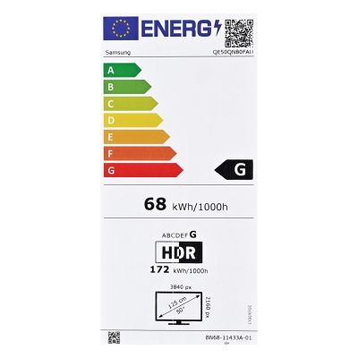 20. Samsung QE50QN80F Neo QLED 50'' 4K Ultra HD Tizen Dolby Atmos DVB-T2 Silver TV