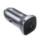 6. Ugreen CD130 USB-A / USB-C 30W Car Charger - Gray