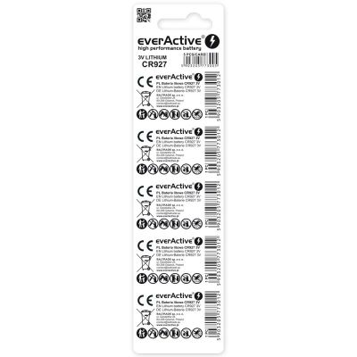 2. EVERACTIVE MINI CR927 LITHIUM BATTERIES BLISTER 5 PCS CR9275BL