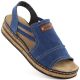9. Comfortable Rieker W RKR684 jeans platform sandals