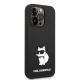 4. Karl Lagerfeld Silicone Choupette case for iPhone 14 Pro Max - black