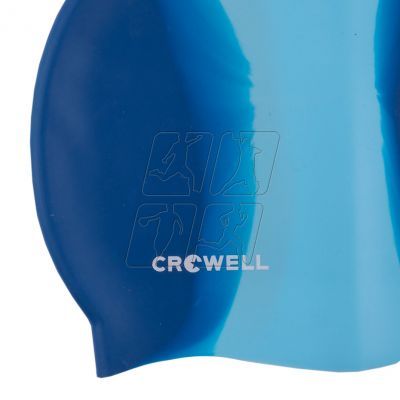 2. Crowell Multi-Flame-04 silicone swimming cap