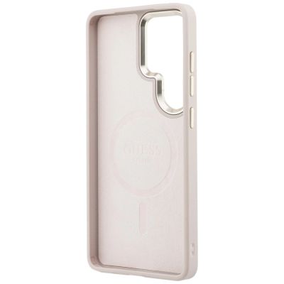 7. Guess 4G Embossed Ring MagSafe Case for Samsung Galaxy S26 Ultra - Pink