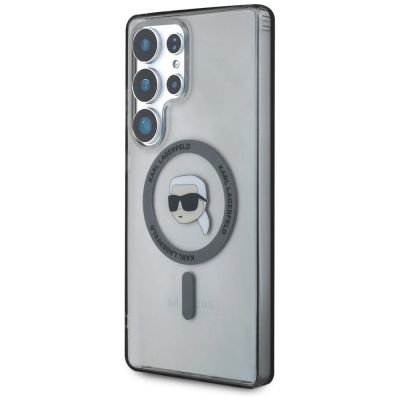 2. Case Karl Lagerfeld Button Karl Head Printed Logo MagSafe Samsung Galaxy S25 Ultra black